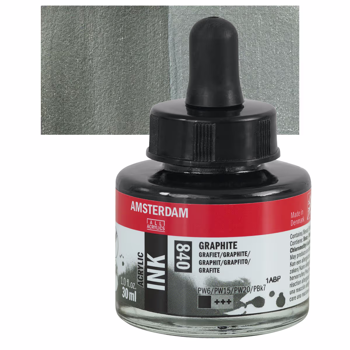 ΜΕΛΑΝΙ INK AMSTERDAM 30ml 840 GRAPHITE