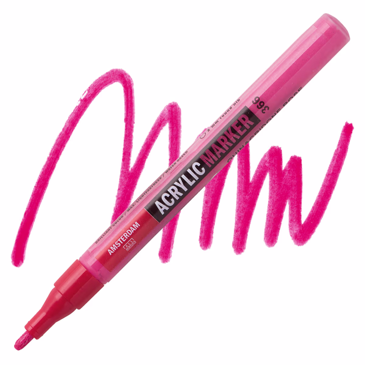 ΜΑΡΚΑΔΟΡΟΣ ΑΚΡΥΛΙΚΟΣ AMSTERDAM 2mm 366 Quinacridone Rose SW