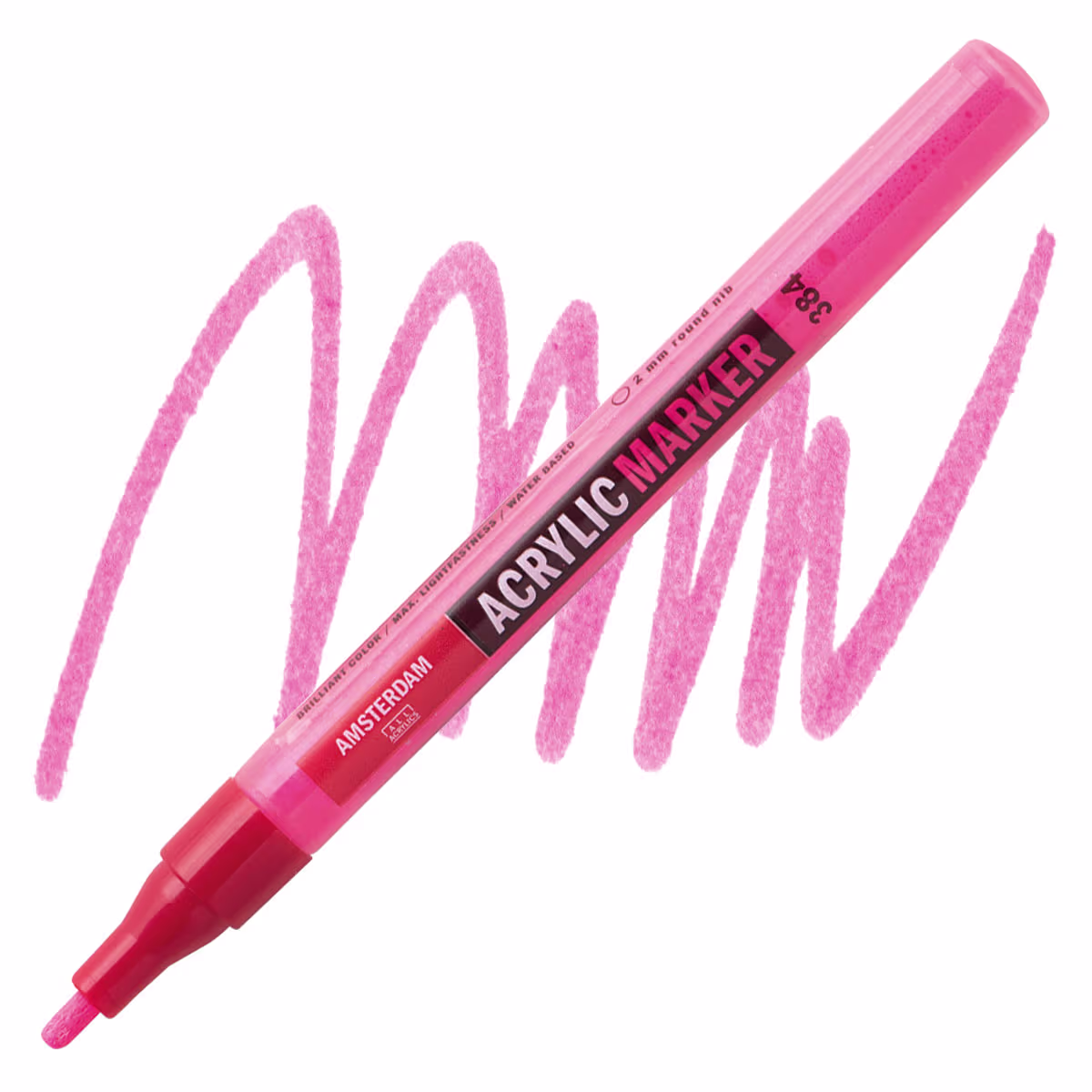 ΜΑΡΚΑΔΟΡΟΣ ΑΚΡΥΛΙΚΟΣ AMSTERDAM 2mm 384 Reflex Rose SW