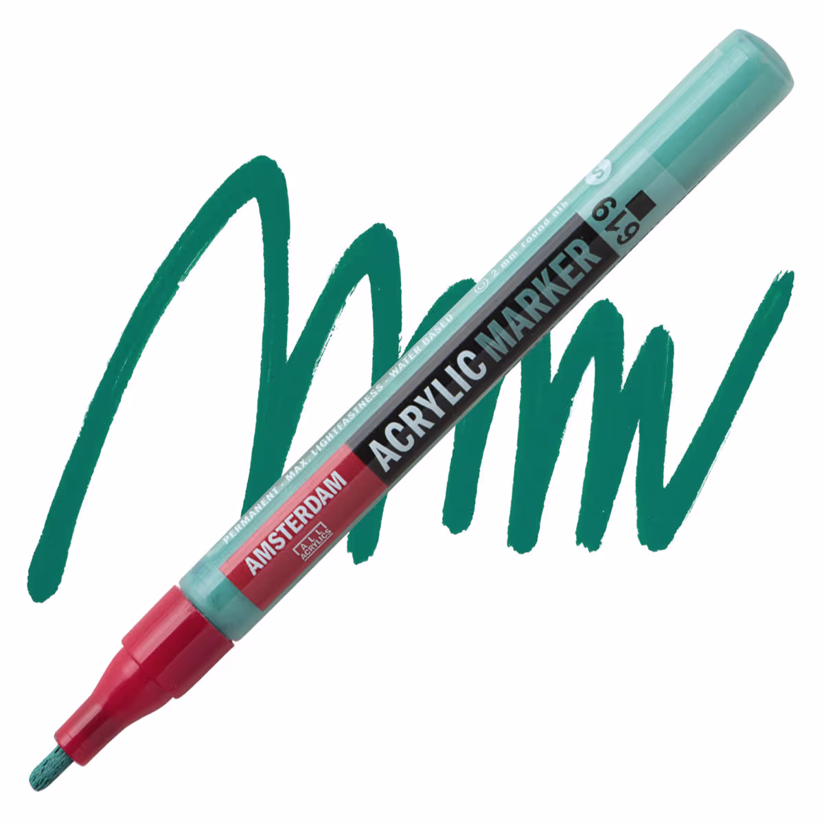 ΜΑΡΚΑΔΟΡΟΣ ΑΚΡΥΛΙΚΟΣ AMSTERDAM 2mm 619 Permanent Green Deep SW