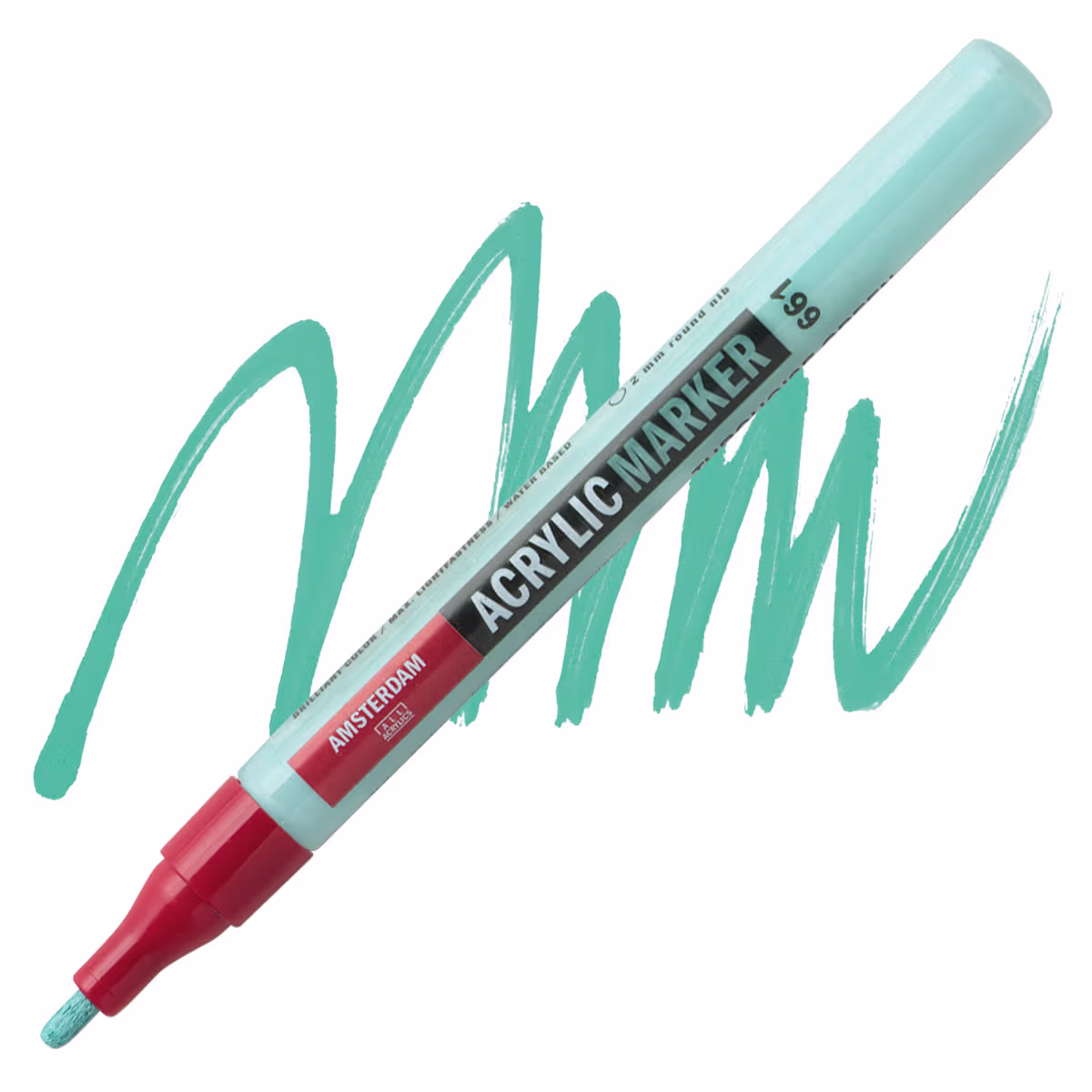 ΜΑΡΚΑΔΟΡΟΣ ΑΚΡΥΛΙΚΟΣ AMSTERDAM 2mm 661 Turquoise Green SW
