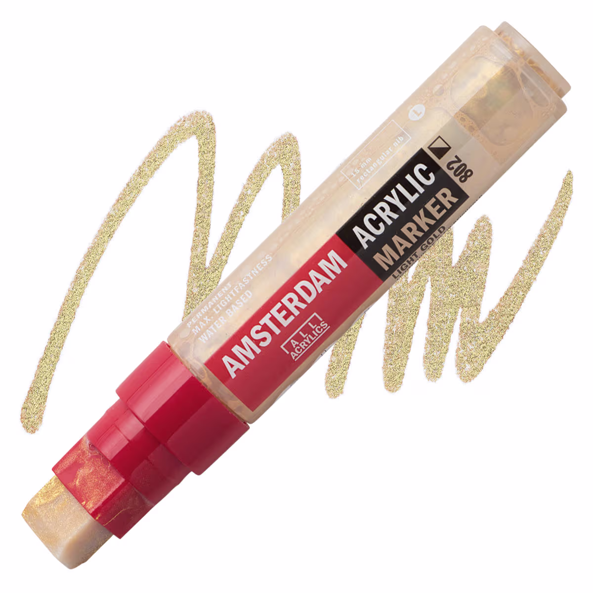 ΜΑΡΚΑΔΟΡΟΣ ΑΚΡΥΛΙΚΟΣ AMSTERDAM 15mm 802 Light Gold SW
