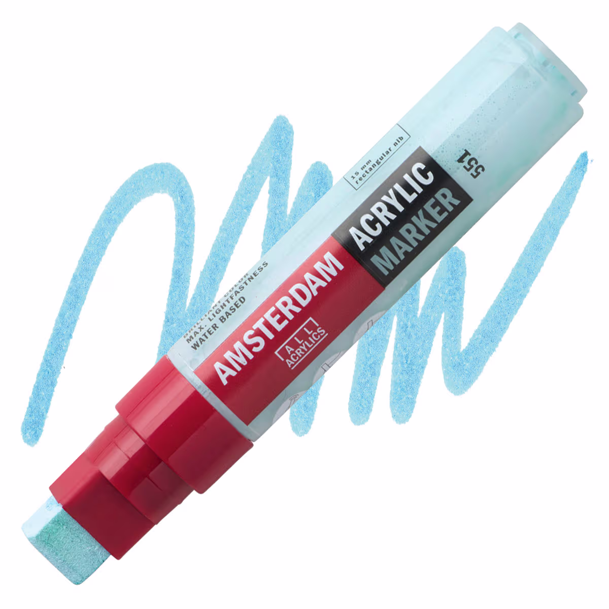 ΜΑΡΚΑΔΟΡΟΣ ΑΚΡΥΛΙΚΟΣ AMSTERDAM 15mm 551 Sky Blue Light SW