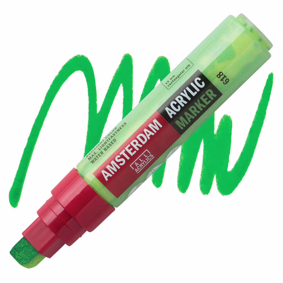 ΜΑΡΚΑΔΟΡΟΣ ΑΚΡΥΛΙΚΟΣ AMSTERDAM 15mm 618 Permanent Green Light SW