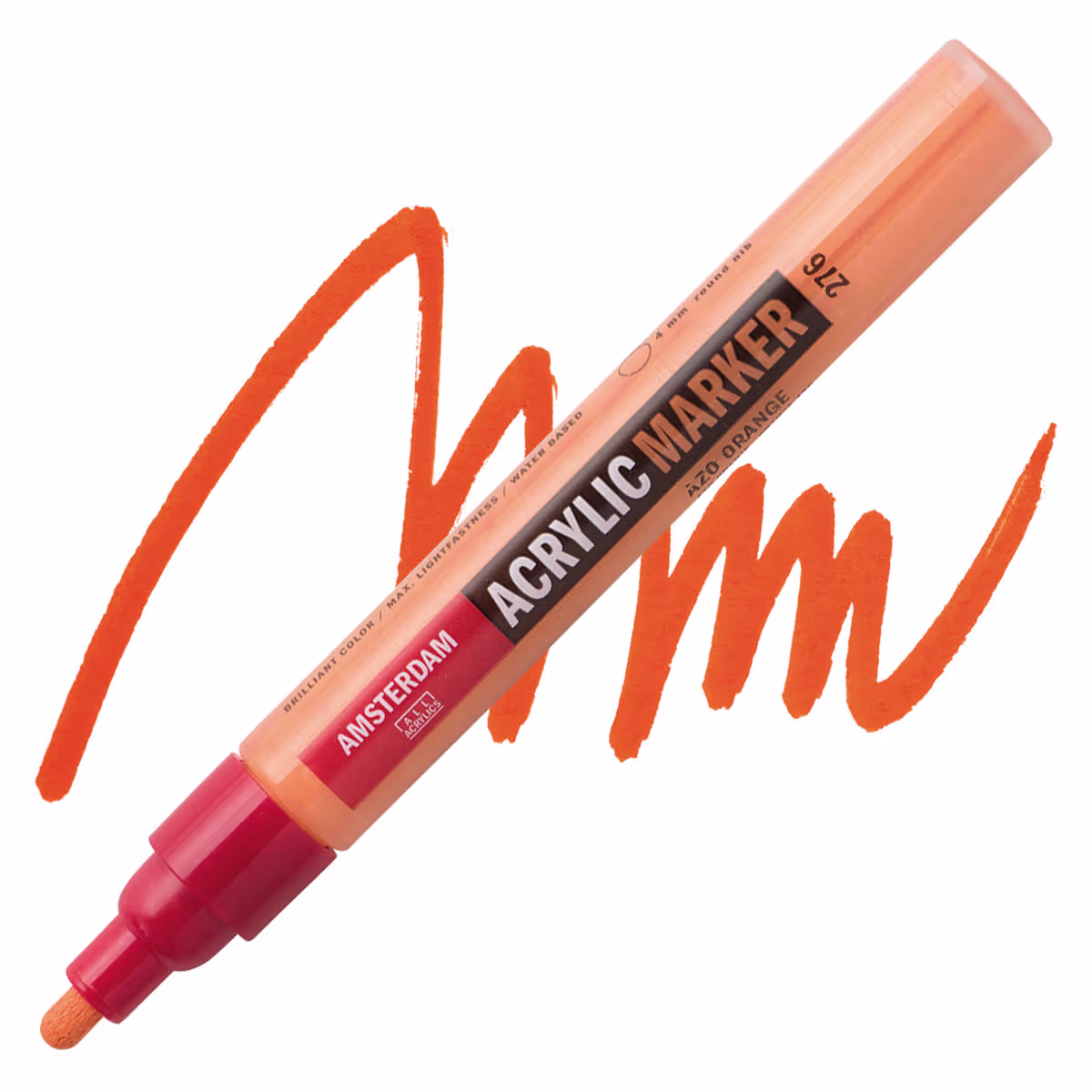 ΜΑΡΚΑΔΟΡΟΣ ΑΚΡΥΛΙΚΟΣ AMSTERDAM 4mm 276 Azo Orange SW