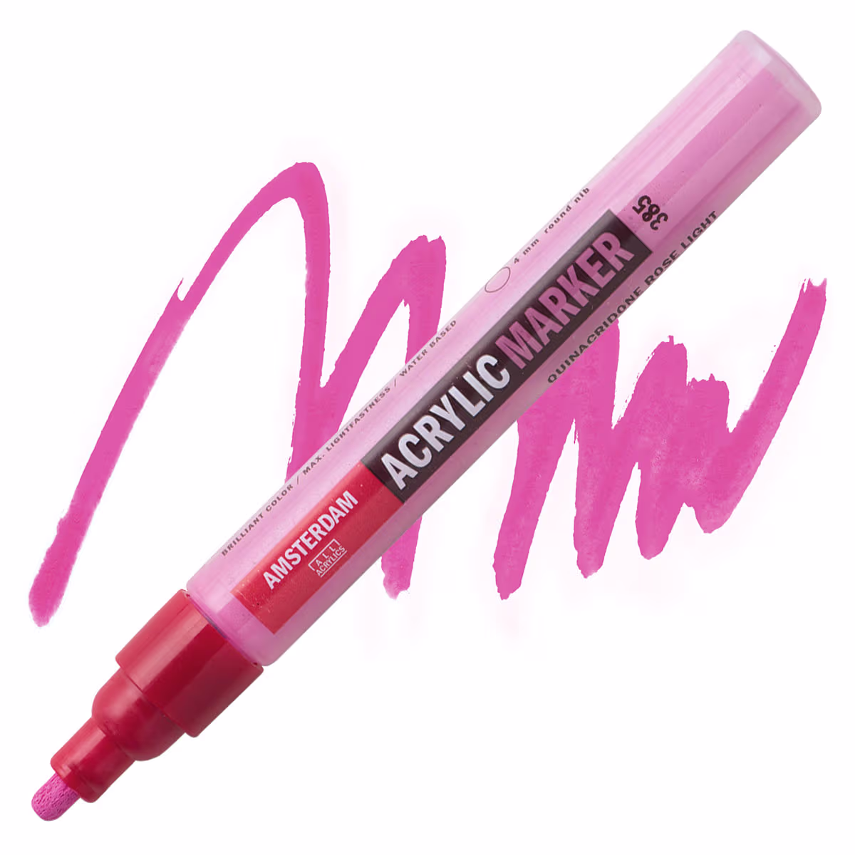 ΜΑΡΚΑΔΟΡΟΣ ΑΚΡΥΛΙΚΟΣ AMSTERDAM 4mm 385 Quinacridone Rose Light SW