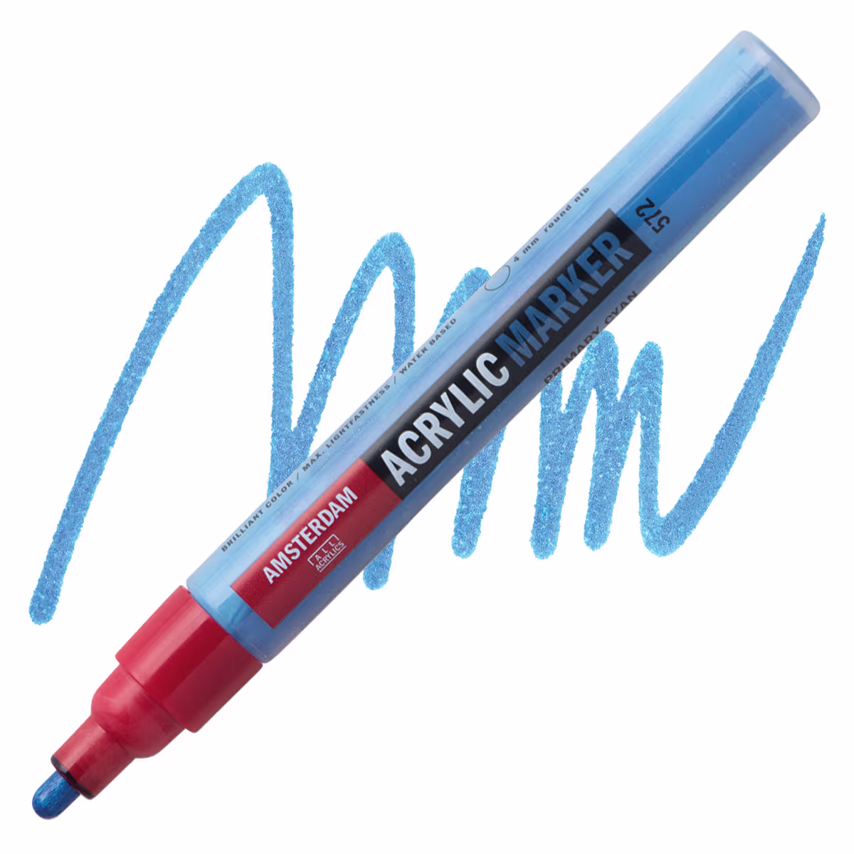 ΜΑΡΚΑΔΟΡΟΣ ΑΚΡΥΛΙΚΟΣ AMSTERDAM 4mm 572 Primary Cyan SW