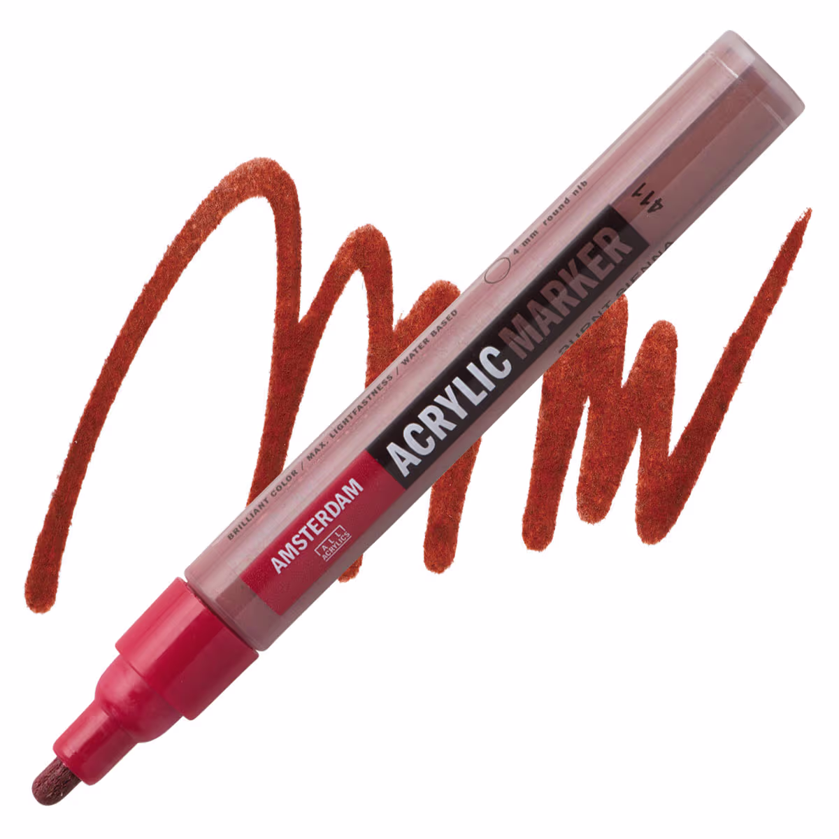 ΜΑΡΚΑΔΟΡΟΣ ΑΚΡΥΛΙΚΟΣ AMSTERDAM 4mm 411 Burnt Sienna SW
