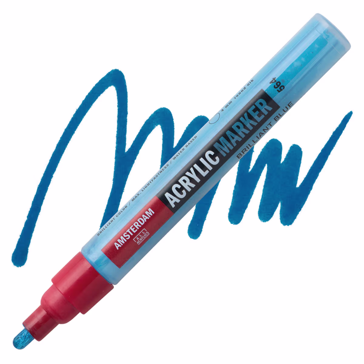 ΜΑΡΚΑΔΟΡΟΣ ΑΚΡΥΛΙΚΟΣ AMSTERDAM 4mm 564 Brilliant Blue SW