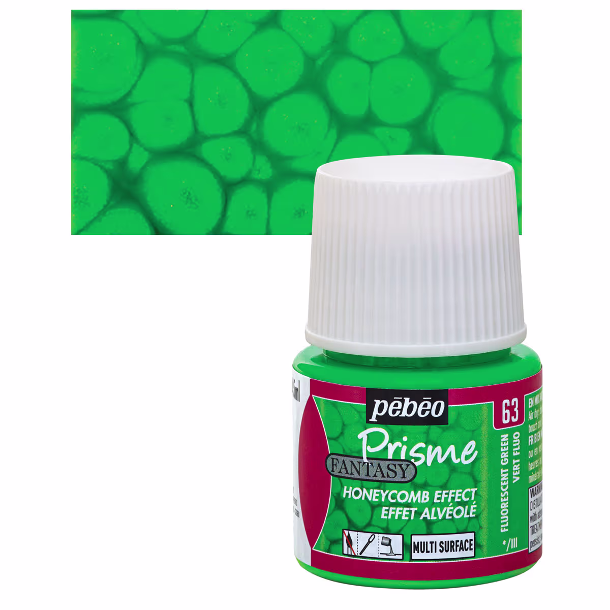 ΣΜΑΛΤΟ (ENAMEL) FANTASY PRISME Fluo Green 45ml PEBEO