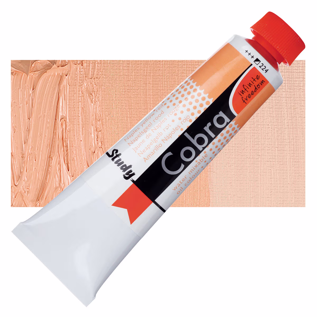 ΛΑΔΙ COBRA STUDY 40ml 224 Naples Yellow Red