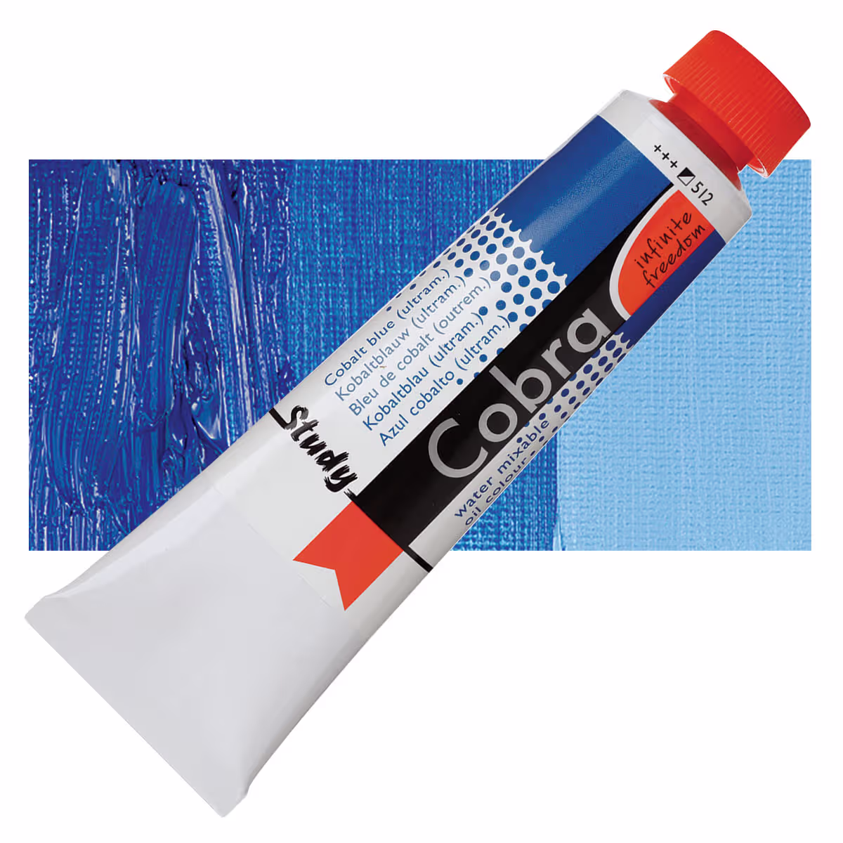 ΛΑΔΙ COBRA STUDY 40ml 512 Cobalt Blue (Ultramarine)