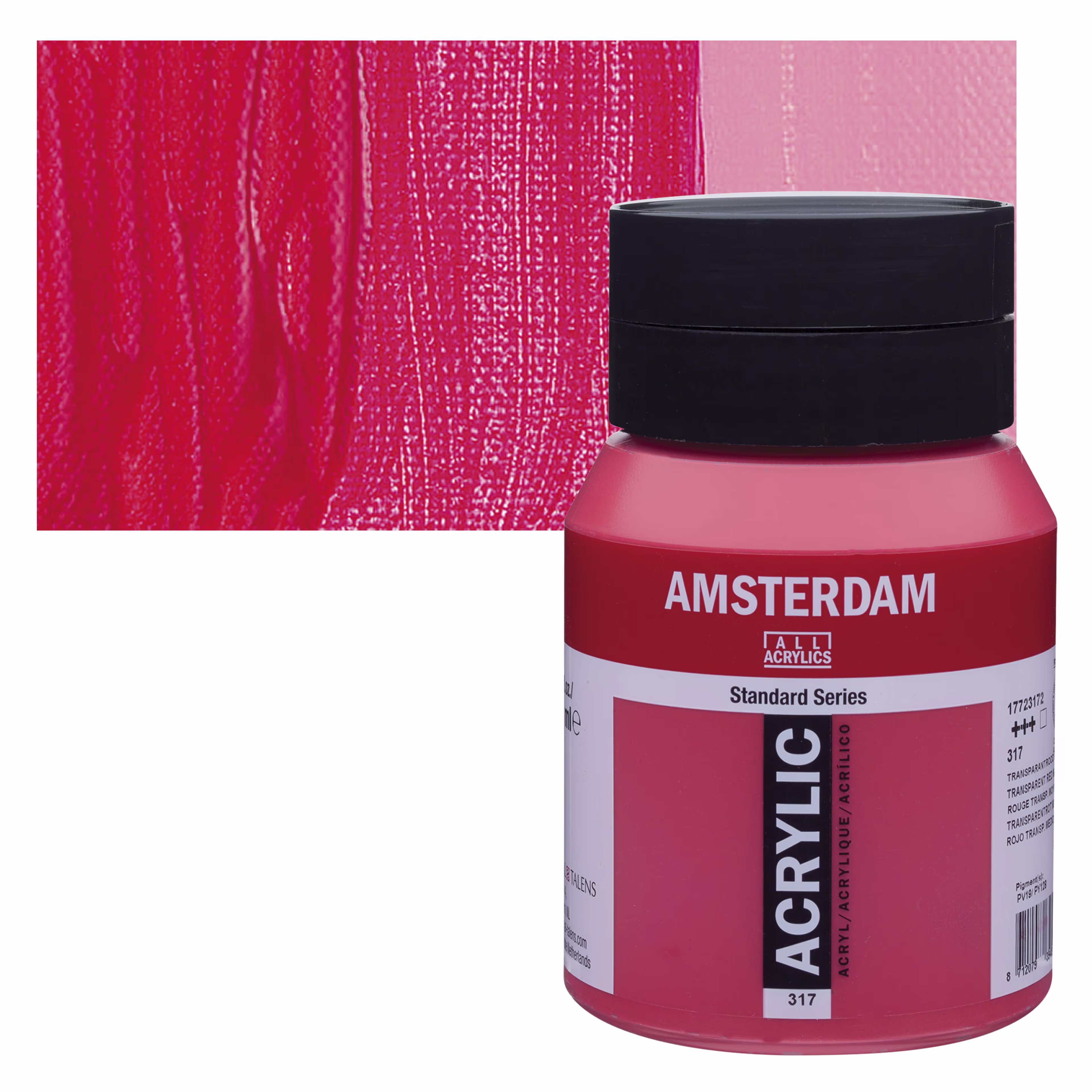 ΑΚΡΥΛΙΚΟ AMSTERDAM 500ml No.317 Transparent Red Medium